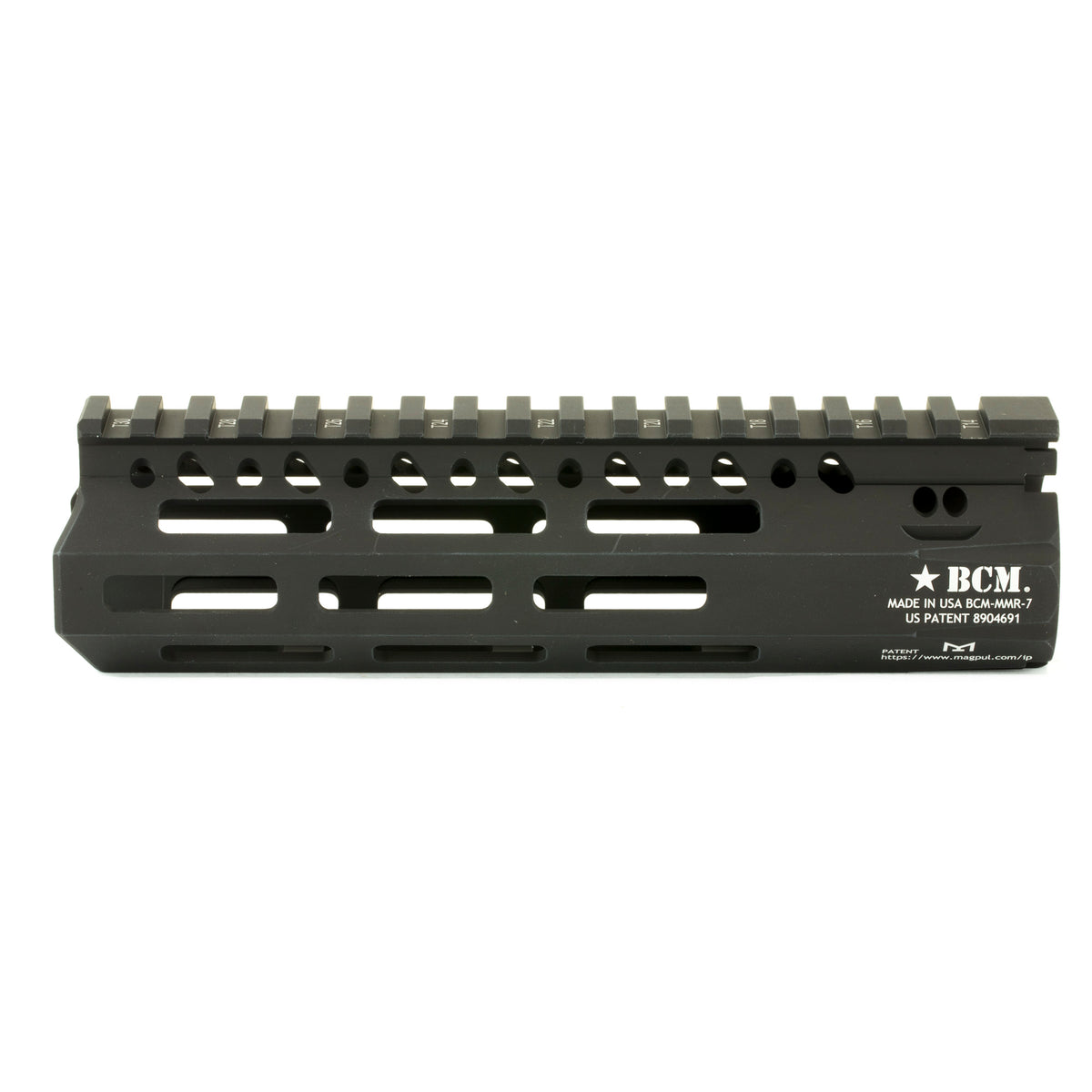 BCM GUNFTR MCMR RAIL 556 7 BLK MLOK