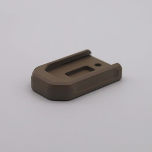 FDE (Flat Dark Earth) base plate for PSA Micro Dagger magazines, machined for perfect fit and functionality