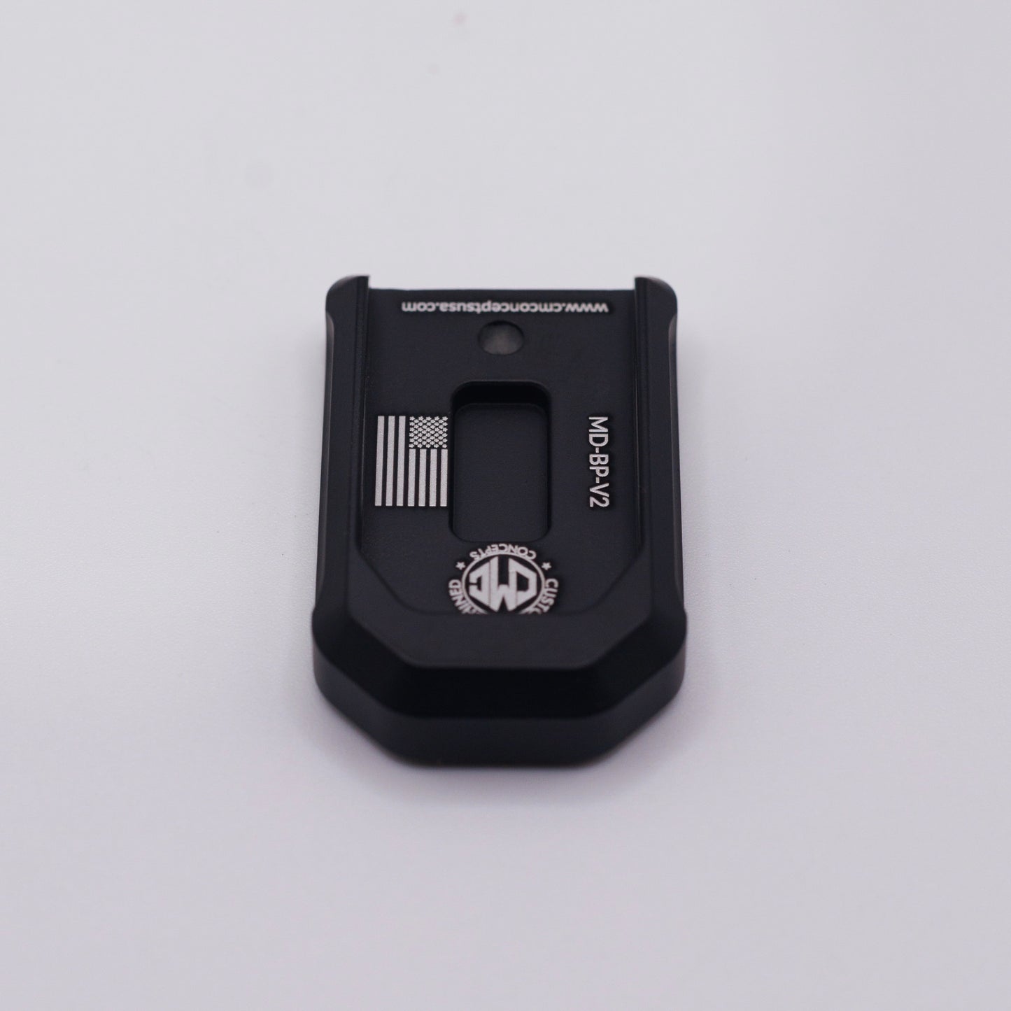 Premium Anodized Black Base Plate for PSA Micro Dagger 15-Round Magazines