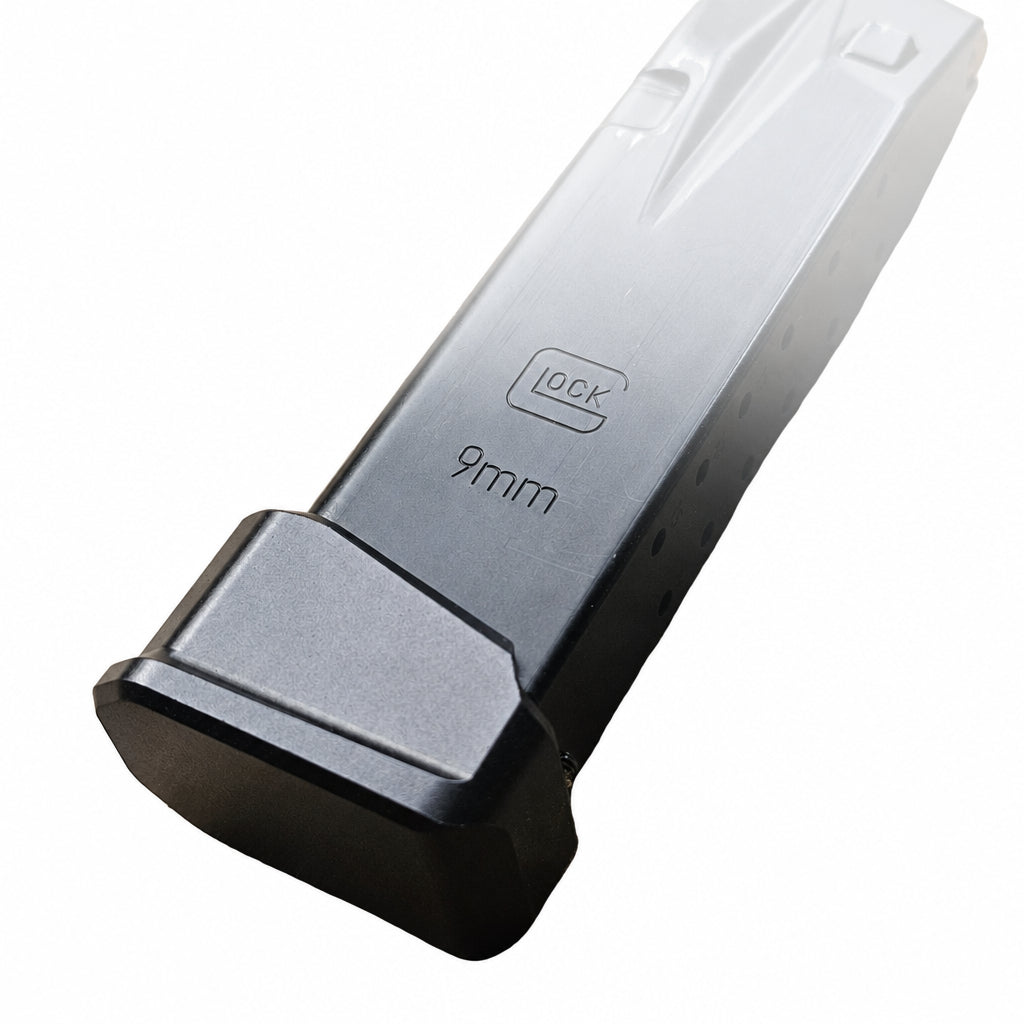 CMC Glock 43X/48 +2 Magazine Extension – OEM 15-Round Magazine (Pre-Order) - Custom Machined Concepts
