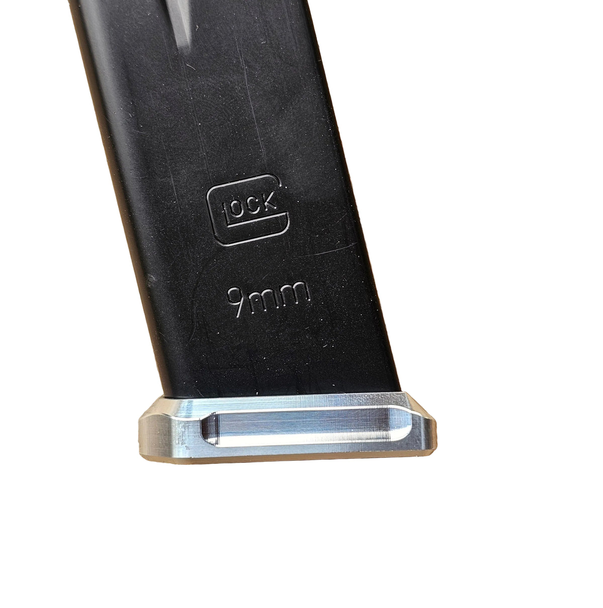 CMC Flush-Fit Baseplate for OEM GLOCK 15RD Metal Magazine, 43X/48 - Custom Machined Concepts